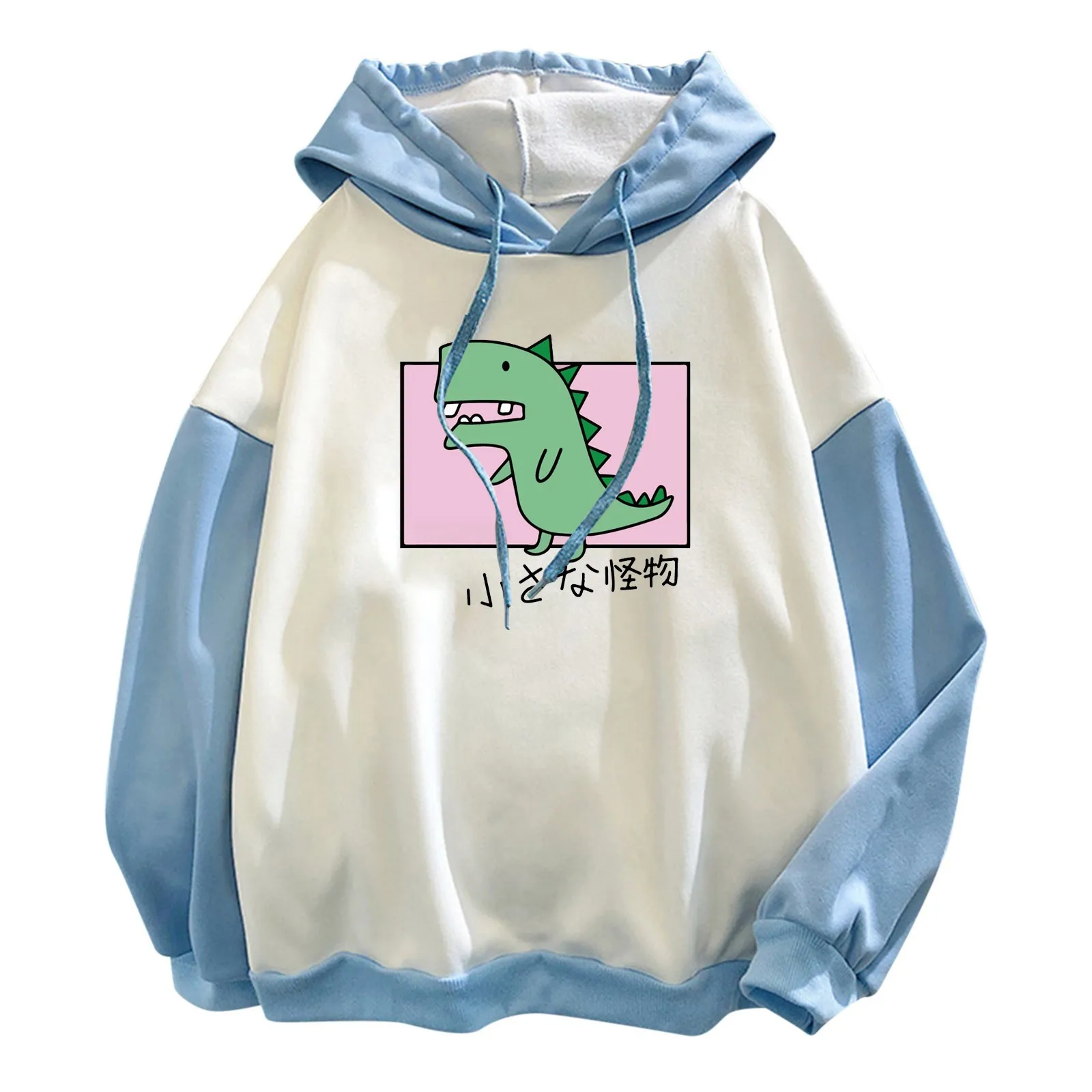 58# Cartoon Print Hoodies Women Hooded Long Sleeve Autumn Winter Sweatshirts Harajuku Kawaii Tops Oversize Pullover Streetwear