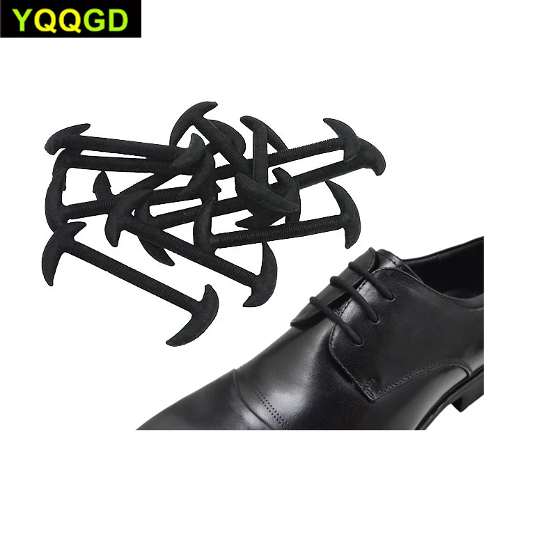 12 шт./лот 3 размера Мужская и женская кожаная обувь Эластичные силиконовые шнурки