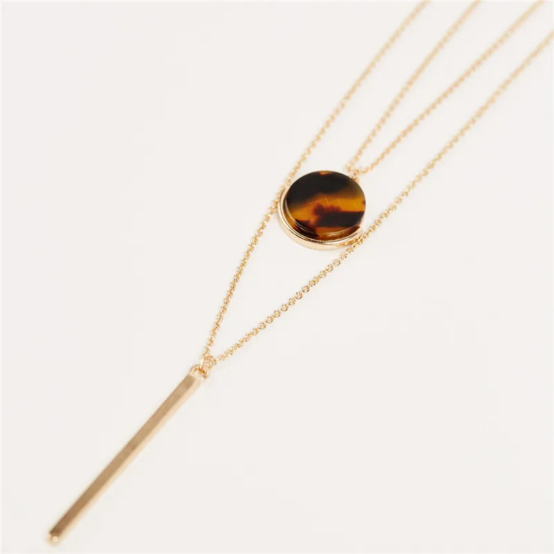 Модный бренд драгоценный камень большой чокер кулон ожерелья для женщин Винтаж