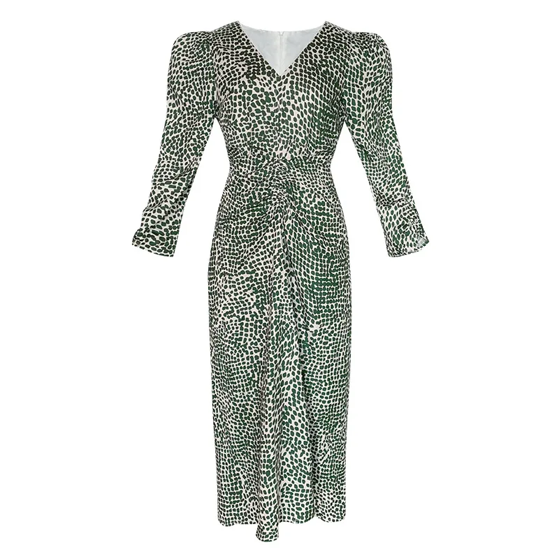 Лето 2021 новинка женские праздничные платья средней длины во французском стиле