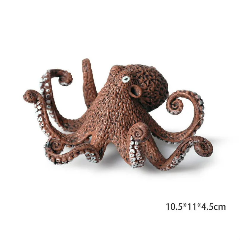 Octopus Модель осьминога, Акула, парусник, модель осьминога, фигурка морской жизни, образовательная фигура, океан, с животными из ПВХ, игрушка для детей, Детский декор, подарок - Цвет: Octopus