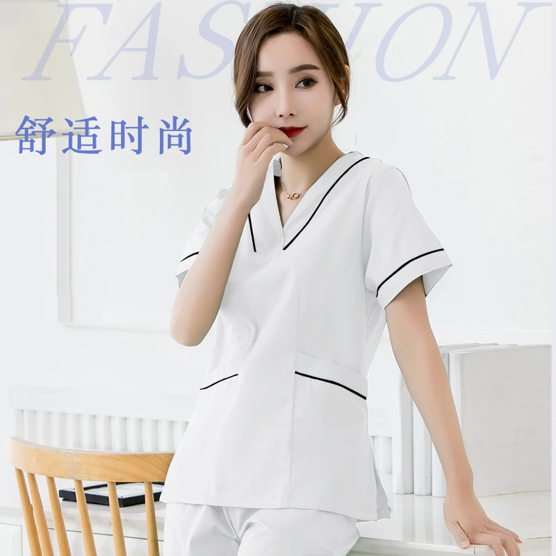 Модные медицинские скрабы униформа для красоты и здоровья женская рубашка из