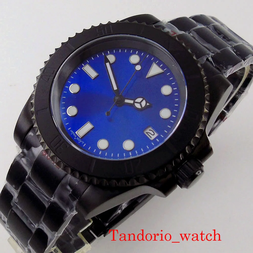 Мужской автоматический браслет с индикатором даты 40 мм | Наручные часы