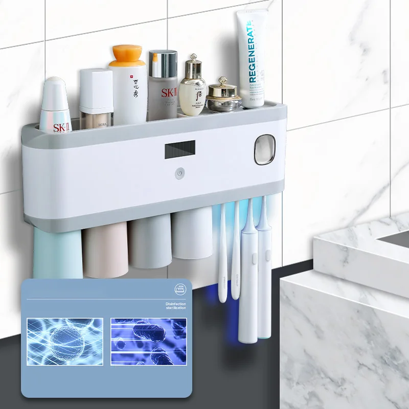 

Уф стерилизация автоматическая Зубная паста соковыжималка держатель зубной щетки настенный держатель зубной щетки набор аксессуаров для ...