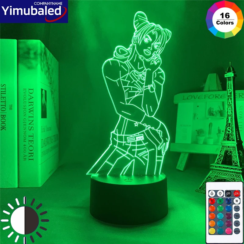 Японское аниме Jojos невероятные приключения светодиодный ночсветильник камень