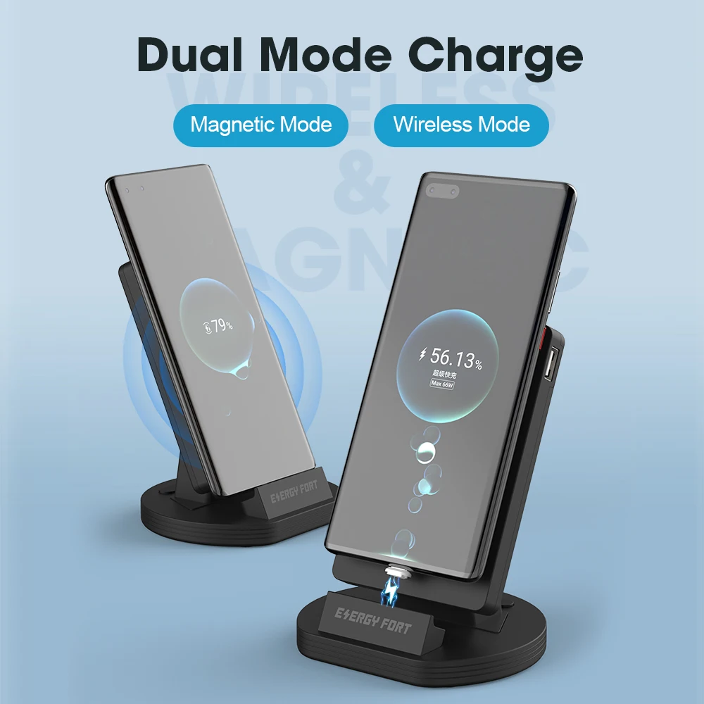15W Wireless Charger For iPhone 12 Pro HUAWEI Mobile Phone Magntic Charging Dock For Samsung  OnePlus USB Charger For Smartwatch