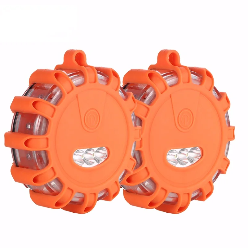 

2pcs Car Flares Light Magnetic Emergency Roadside Safety Light Road LED Strobe Warning Light Flashlight Rescue Light Car Beacon