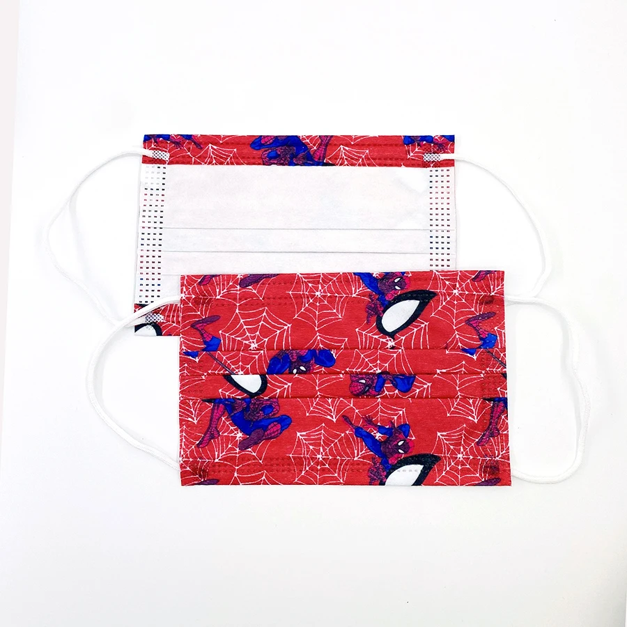 Одноразовые Детские маски для лица от пыли трехслойные фильтрующие из