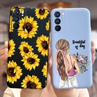 Для Oppo Reno 6 Pro Чехол Reno6 Pro Plus Мягкий силиконовый милый чехол с подсолнухами для Oppo Reno 6 Pro + Reno6 Pro 5G чехол для телефона s бампер