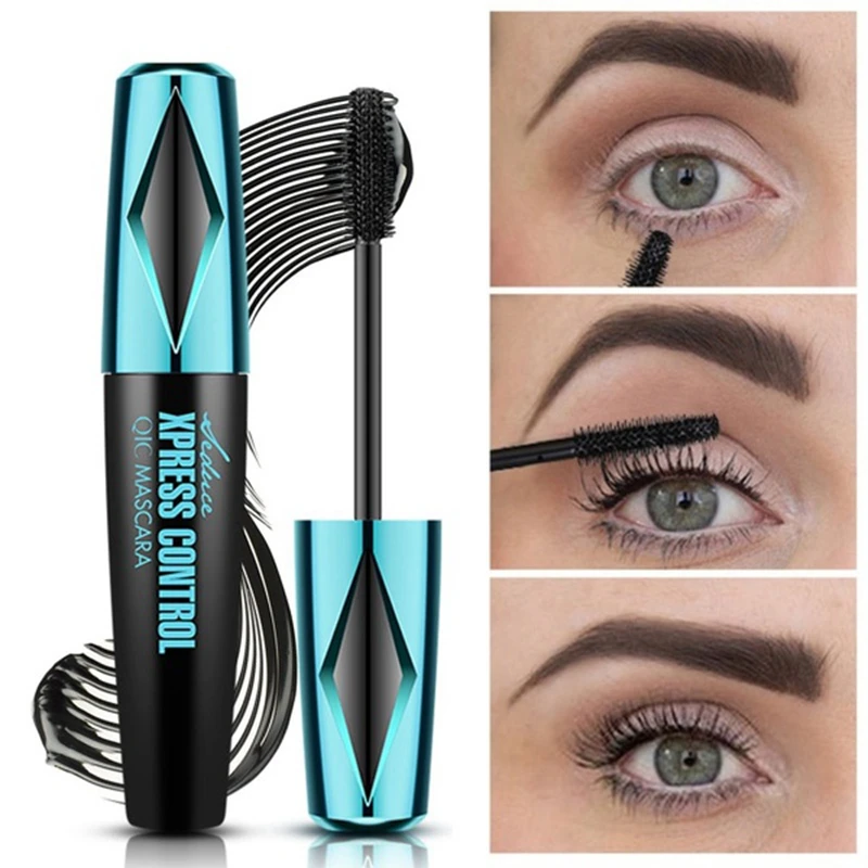 Тушь для ресниц 4D с шелковым волокном водостойкая натуральный объем| |