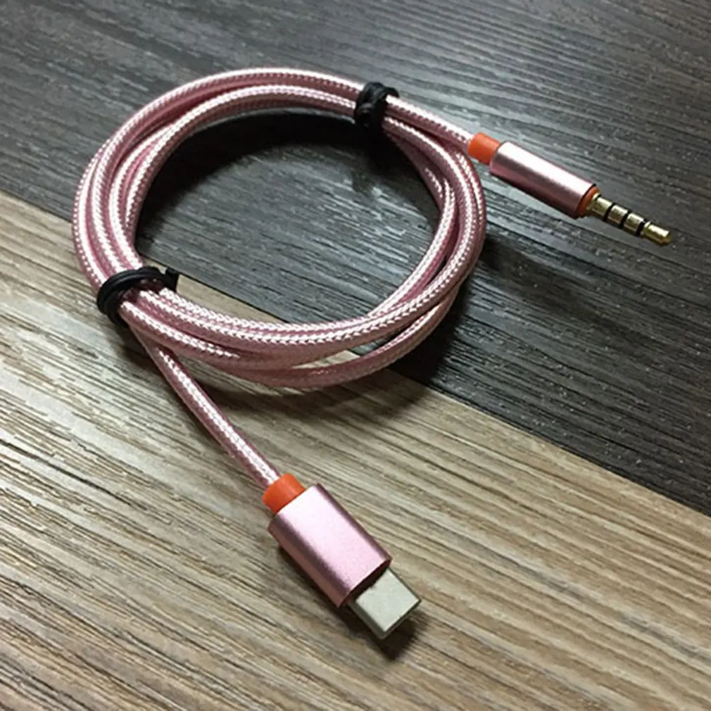 Тип USB C до 3 5 мм аудио разъем Aux адаптер Male к Мужской кабель удлинитель для