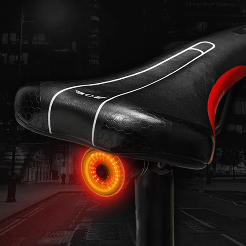 

ZTTO Bicycle Intelligent Sensor Brake Lights Cycling Bike Taillight USB Charging MTB Road Waterproof Rear Bike Light
