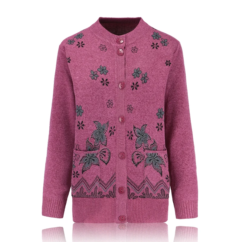 Вязаный свитер кардиган на осень и зиму Повседневная однобортная куртка свитеры