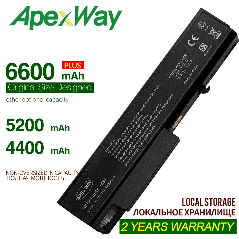 

ApexWay 11.1V Battery for HP ProBook 6440b 6450b 6445b 6540b 6545b 6550b 6555b Business Notebook 6530b 6535b 6730b 6735b