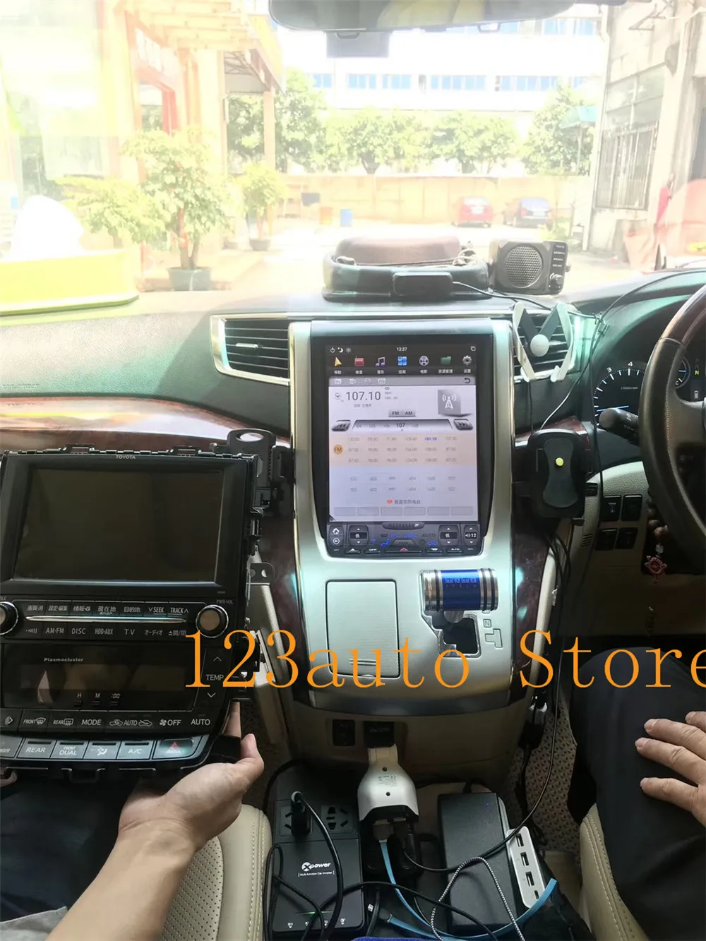 12 1 дюймов вертикальный Tesla Style Android 9 0 автомобильный DVD GPS навигатор плеер Радио для