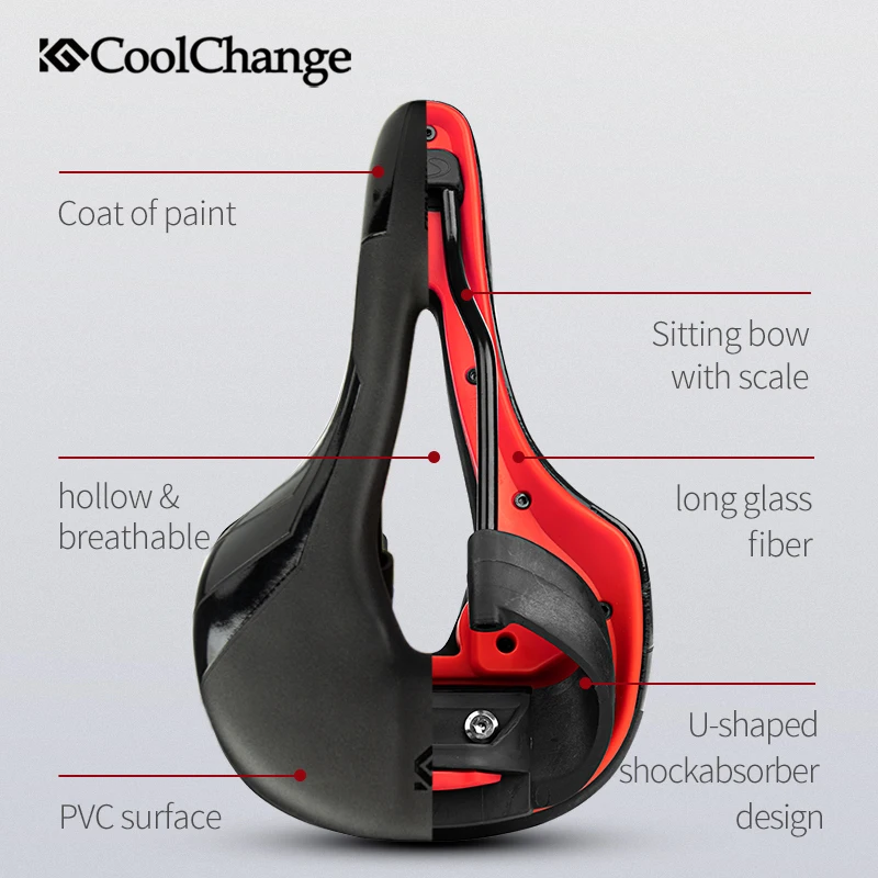 Велосипедное седло CoolChange накладка на задний фонарь из ПВХ кожи