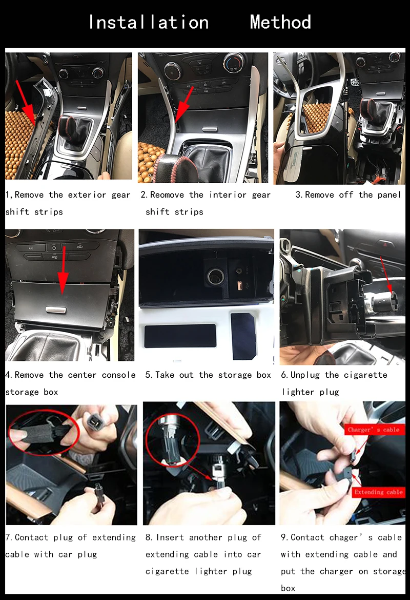 Для Ford Edge автомобильное беспроводное зарядное устройство беспроводное мобильное зарядное устройство Быстрая зарядная пластина держатель телефона аксессуары для iPhone
