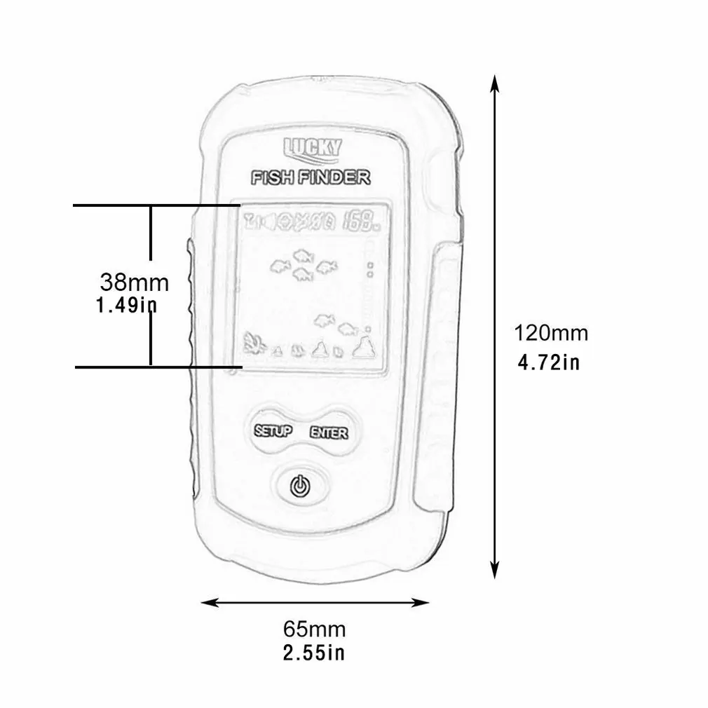 

Portable Fish Finder Ice Fishing Sonar Alarm Transducer Fish Finder Sonar Wireless High Definition Fish Finder