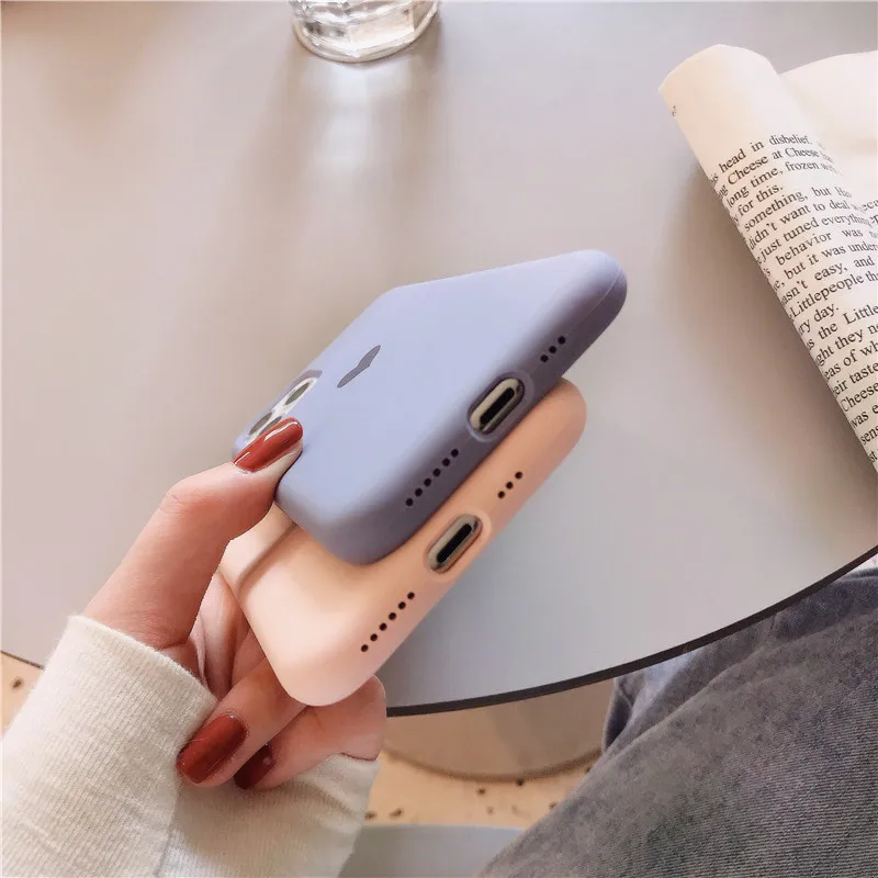Жидкий силиконовый чехол с логотипом Love для iPhone XS Max XR XS X 7 8 6S Plus Внутренний чехол из микрофибры для iPhone 11 Pro Max 11 Pro 11
