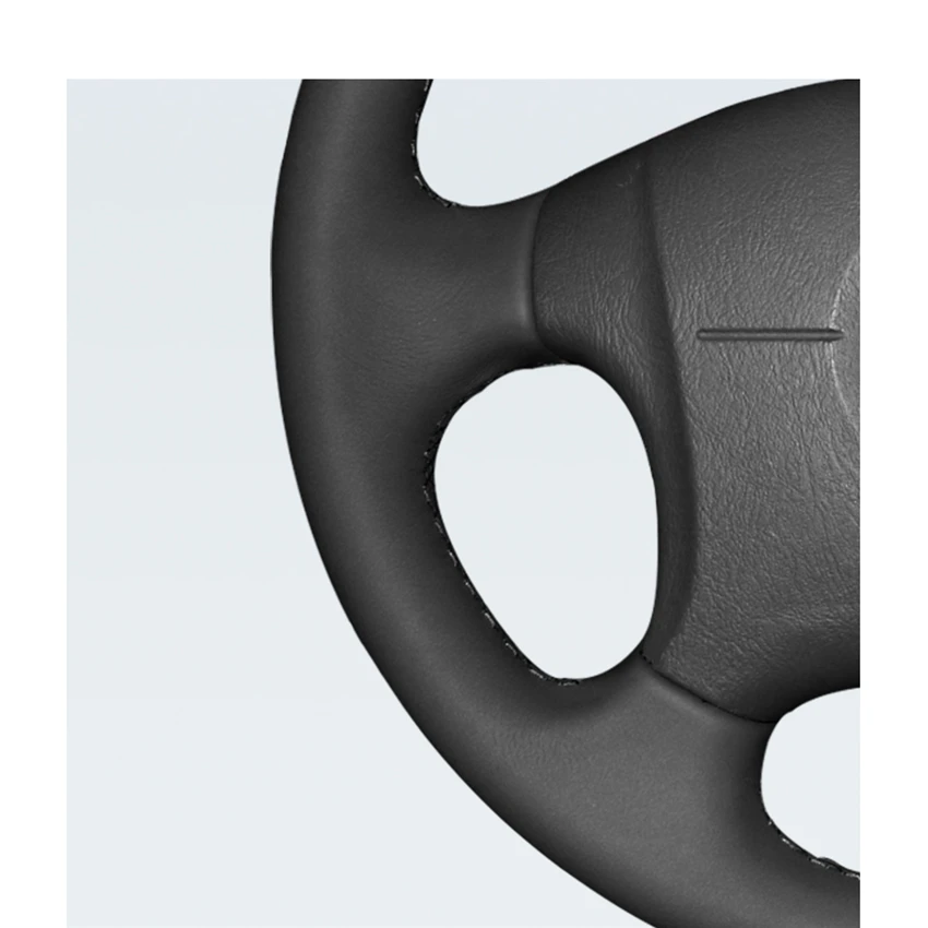 Черная искусственная кожа PU чехол рулевого колеса автомобиля для Hyundai Elantra 2001 2002