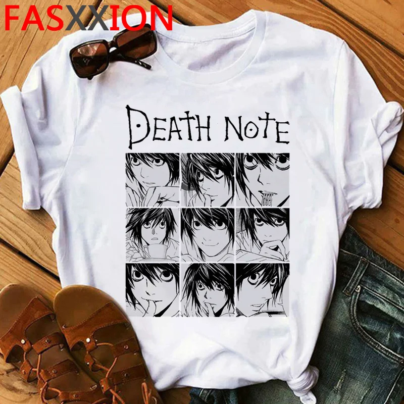 

Футболка женская в стиле аниме «Death Note», топ с принтом Шинигами и рюком, кавайная Винтажная футболка в стиле Харадзюку, tumblr