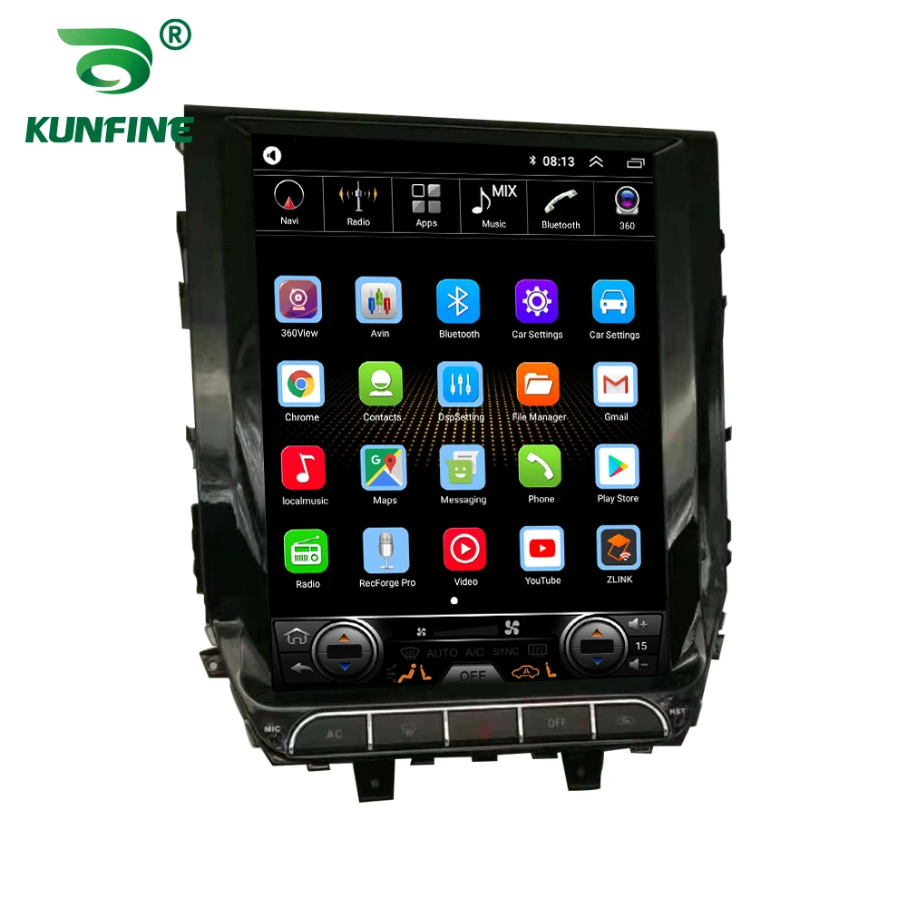 Экран Tesla Android 10 0 4 Гб RAM 64GM ROM Восьмиядерный автомобильный DVD GPS плеер Deckless Car Stereo для