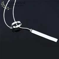 silver 925 necklaces for women strip pendant necklace choker collier femme wedding bridal jewelry accessories bijoux gifts