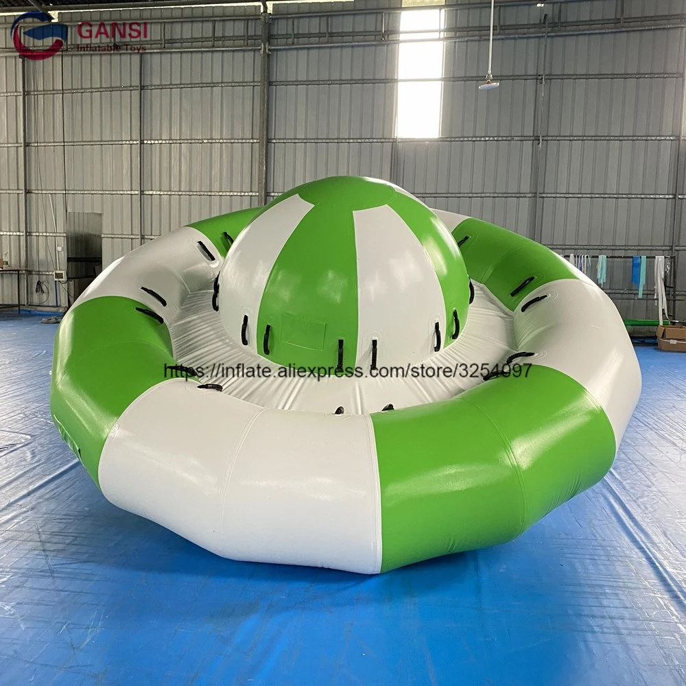Crazy inflatable water flying UFO inflatable disco boat towable for water sport games