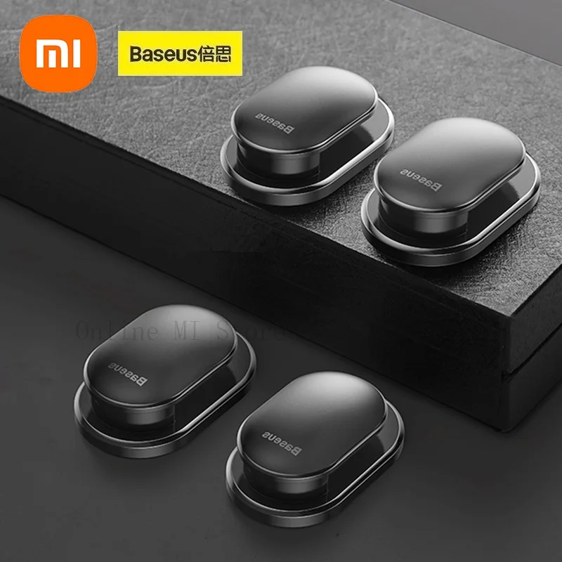 

Xiaomi Baseus 4pcs/Lot Car Hooks Organizer Storage Hanger for USB Cable Headphone Key Storage Car Accessory Car Adhesive Hook
