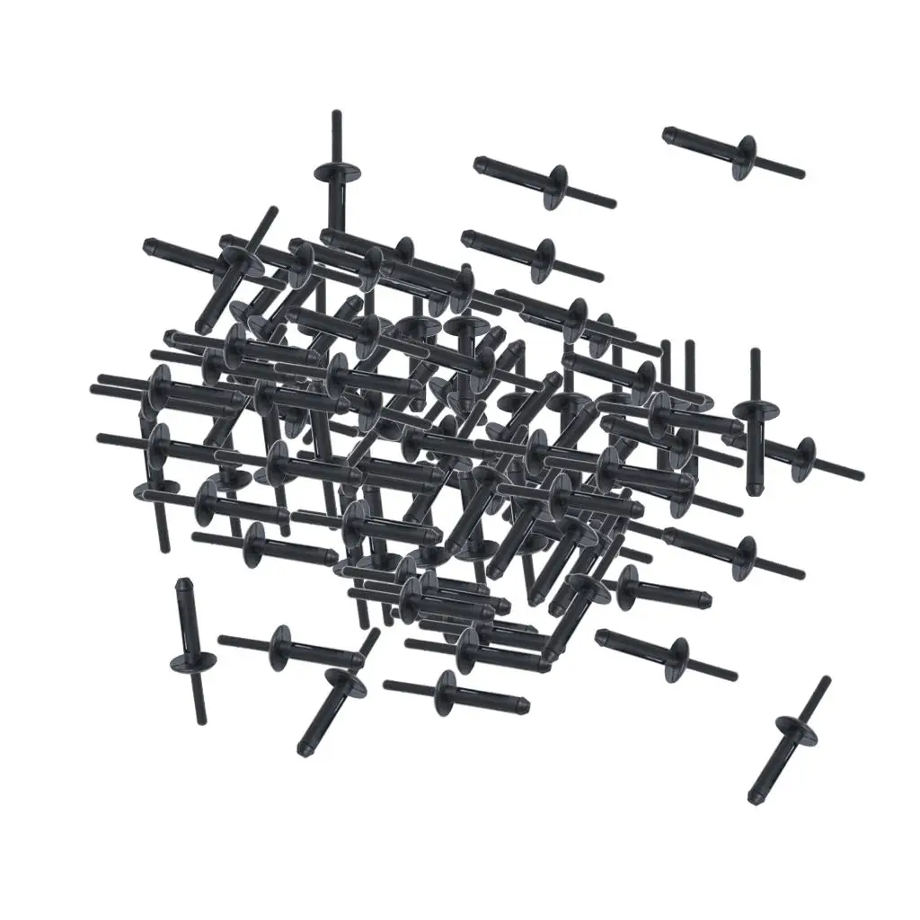 

50 шт., пластиковые заклепки для автомобильной двери, 2,20x0,67x0,67 дюйма