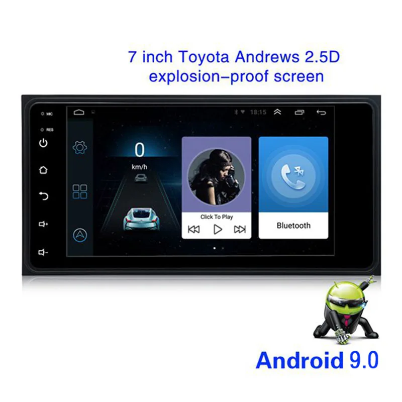 Android 9 0 2Din Автомобиль Радио Стерео 7 дюймов емкостный сенсорный экран Пресс Sn