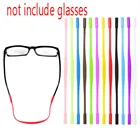 Силиконовые очки Нескользящие Висячие шеи очки веревка детские солнцезащитные очки с веревкой зажим очки цепь