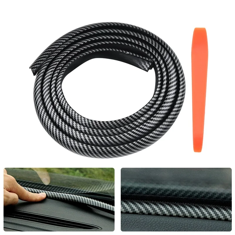 1 6 м Универсальная резиновая приборная панель для автомобиля уплотнительная