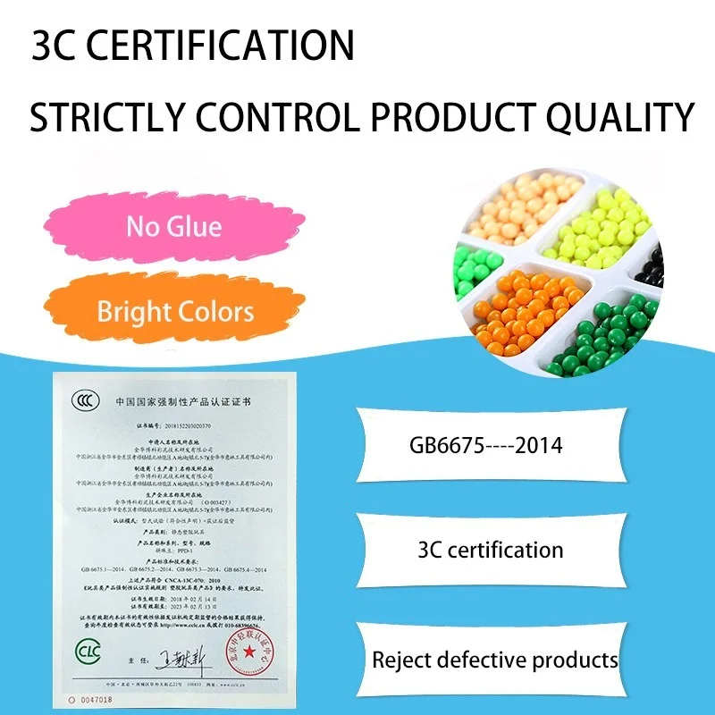 

12800pcs Montessori 36 Colors Refill Beads Puzzle Crystal DIY Water Spray Beads Set Ball Games Handmade Magic Toys for Children