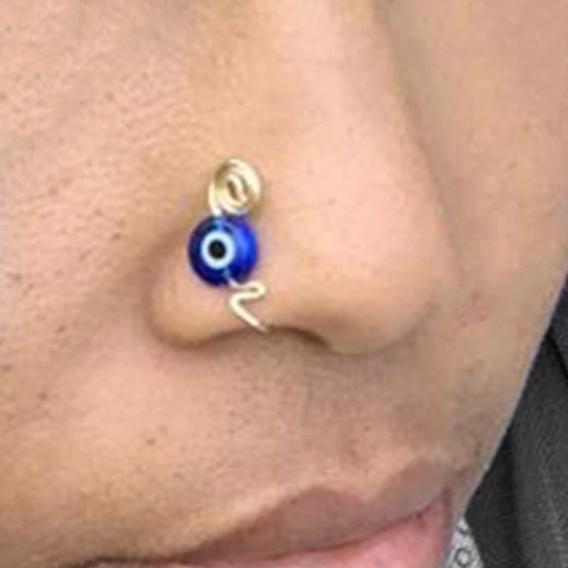 Кольцо-зажим Змея из нержавеющей стали для пирсинга носа 3 шт. | Украшения и