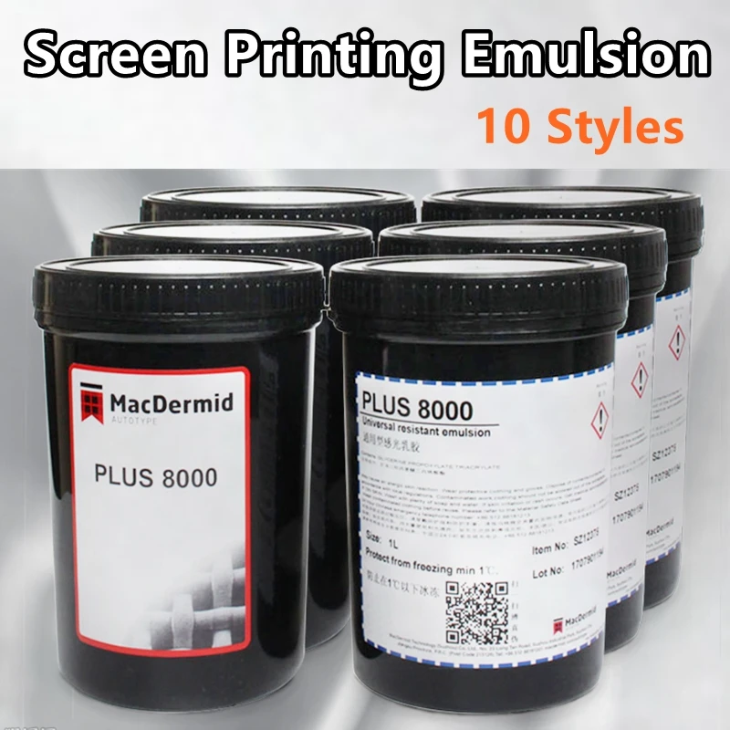 Screen Printing Emulsion Photopolymer Textiles PCB Glass Silk Screen Printing Photo Emulsion Photosensitive Resist Stencils