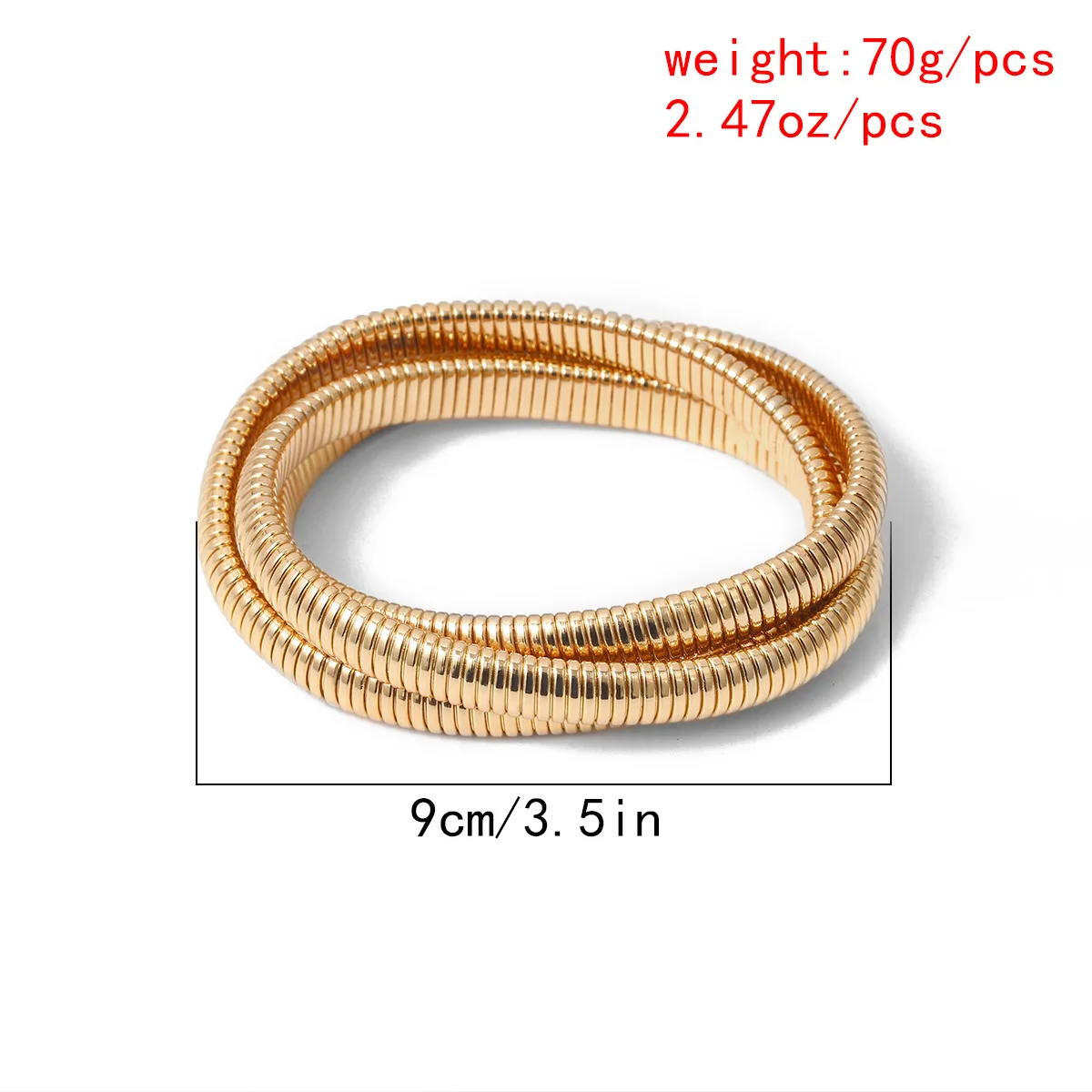 Золотой цвет змеиные цепи спиральные браслеты для женщин панк стиль 2020 модные