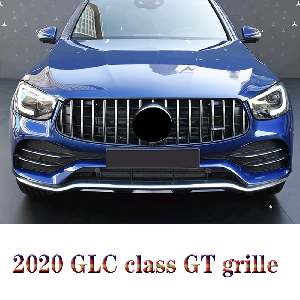 Передний бампер GLC class GT для Mercedes GLC260 GLC200 GLC300 ABS черный серебристый 2020|Гоночные