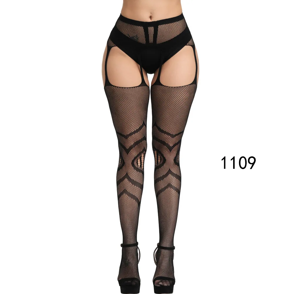 New Arrival Solid Stockings Women Sexy Thigh High Fishnet Nylon Long Socks Sex Belt Standard Over Knee Socks Sexy Lingerie