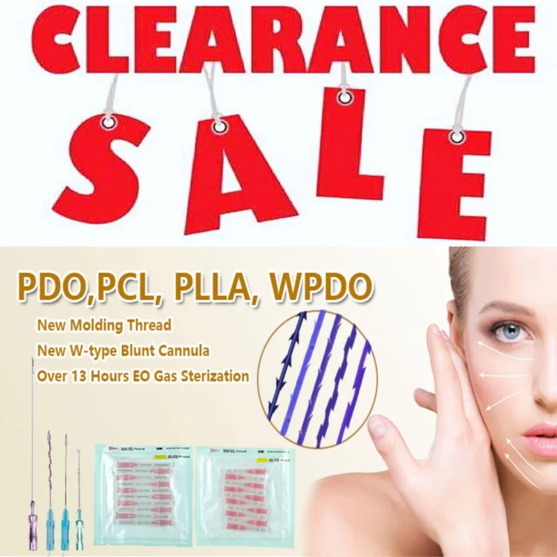 Оптовая продажа Pdo Cog нитки для лифтинга лица полураспродажа моно-винтовой рыбий