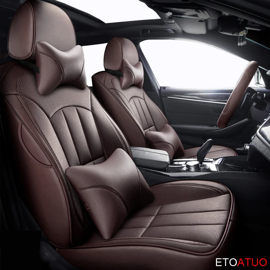 Кожаный чехол ETOATUO на автомобильное сиденье для Citroen Aircross C4 C5 c6 c3 xr c2 ailice Triumph c4 picasso