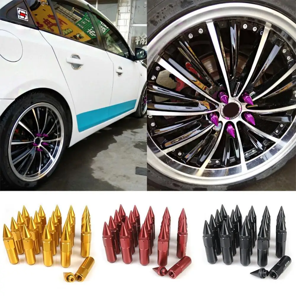 

80% Hot Sell 20Pcs Universal Modified High Hardness Light Spike Valve Cap for Car Tire Stem