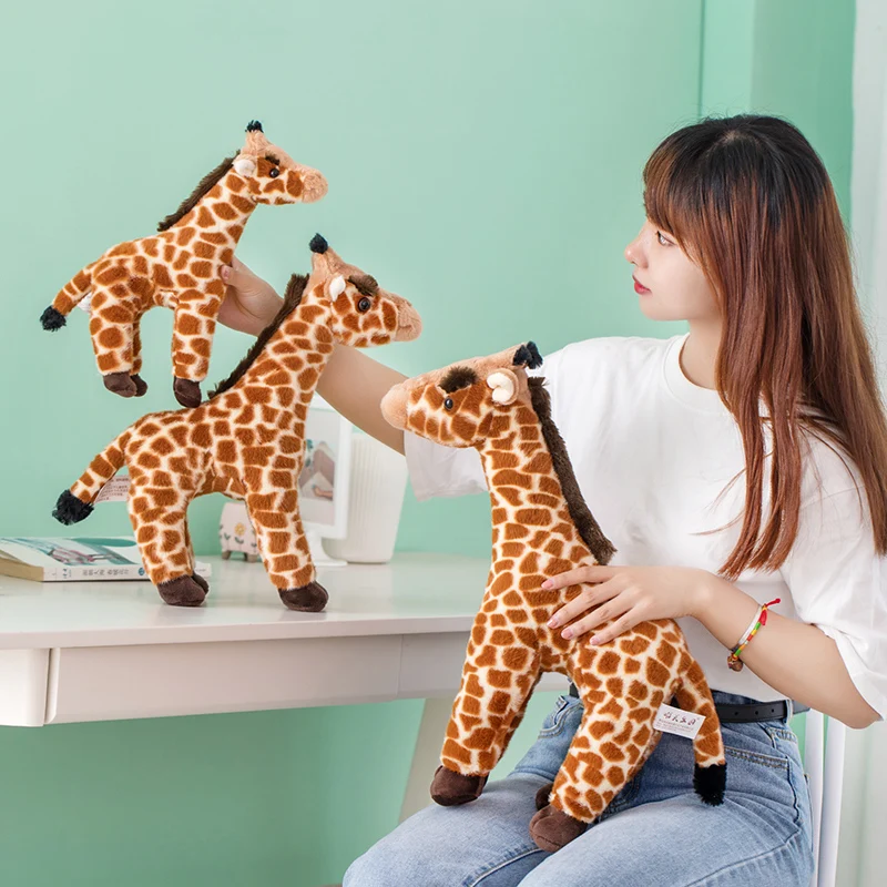 KUY Hot Huggable новые милые Жираф в реальной жизни плюшевые игрушки чучела животных