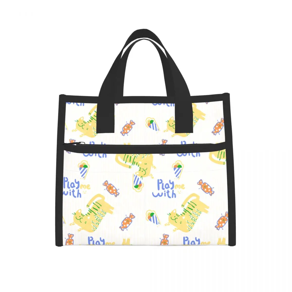 

Portable LunchBag Carry case Thermal Insulated Lunch Box Tote Cooler Bag Bento Pouch Lunch Container School Food Storage Bags