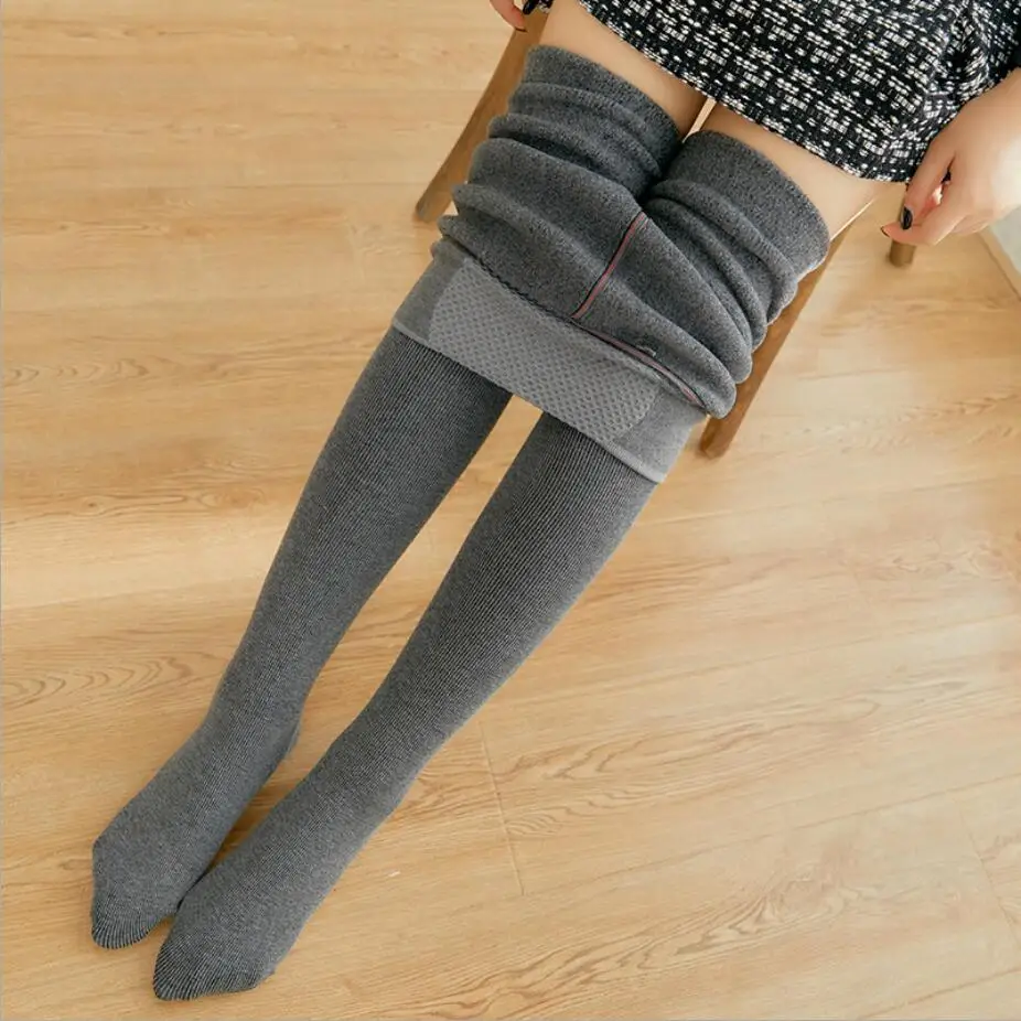 

warm 390g thick velvet women pantyhose winter tights Cashmere footless rajstopy collant femme autumn spring medias de mujer 625