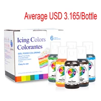 in stock 6pcslot 21g food coloring fondant macarons cake cream pigment gel pigment fast delivery and free shipping