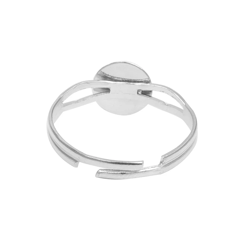 

10 PCS 6 mm Ring Holder for Crafting Silver