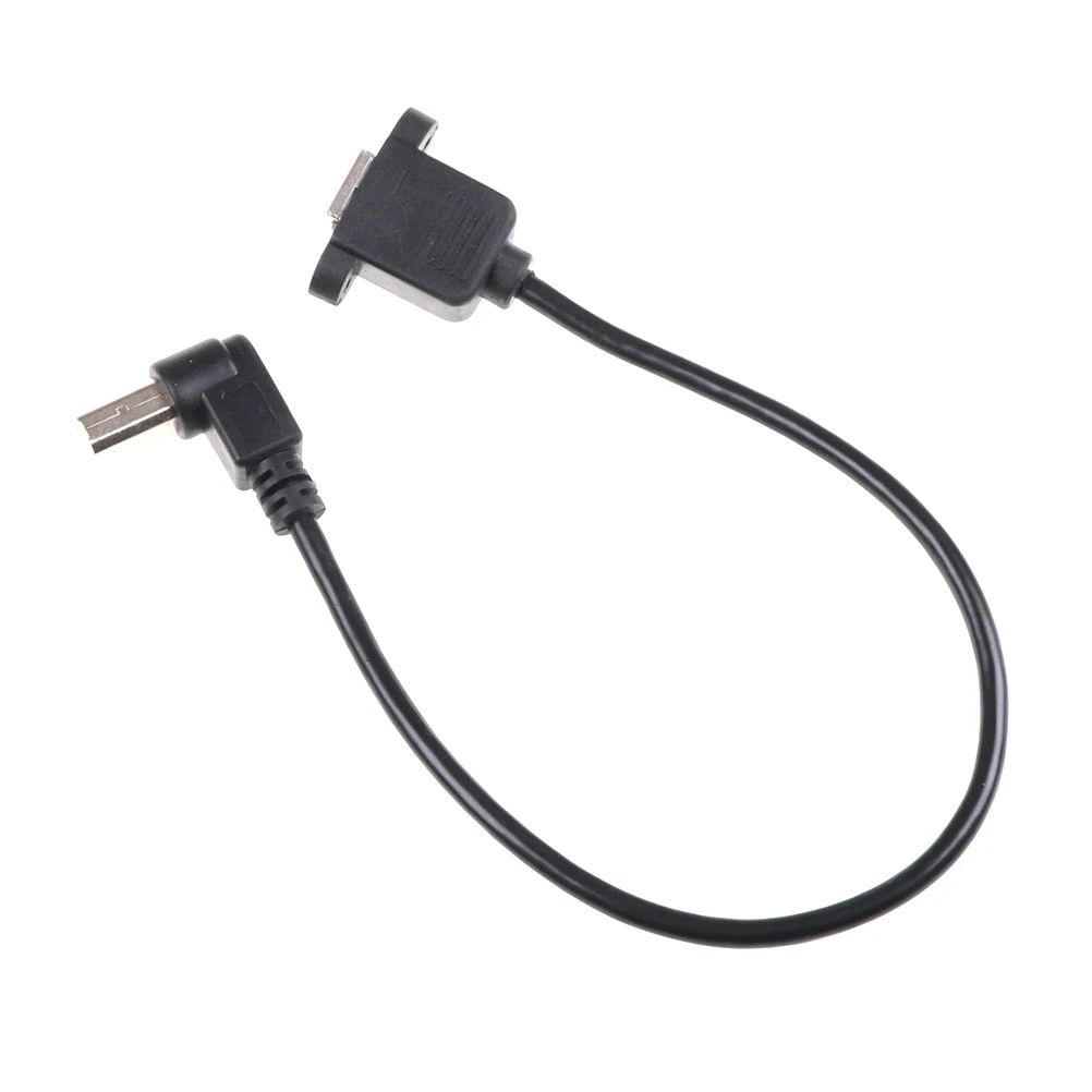USB2.0 B Female To Male Panel Mount Printer 90 Degree Right Angle Cable Lead 30cm Black Extension | Электроника