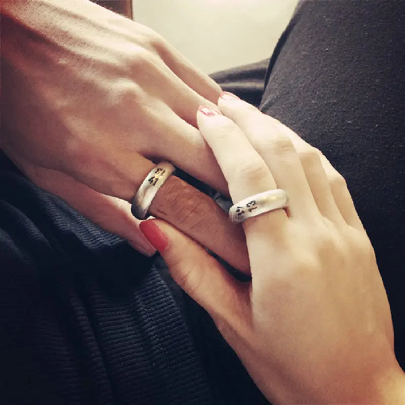 Кольцо для влюбленных из титановой стали