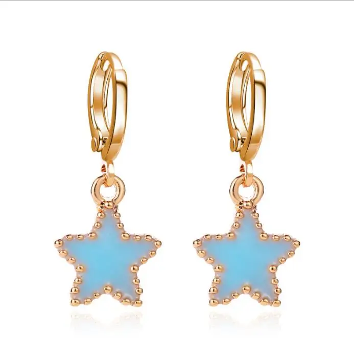 2 Punk Charm Jewelry Metal Ring Earrings Hanging Exaggerated Cross Pendant Earrings for Women Party Jewelry Earrings - Окраска металла: 2